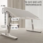 Adjustable Laptop Bed Tray Table Portable Standing Desk with Storage Drawer Foldable Lap Tablet for Sofa Comfortable Viewing - Image 3